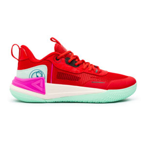 basketball match shoes red