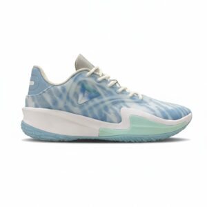 basketball match shoes sky blue/white