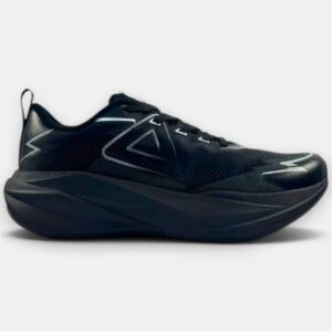 peak running shoes black/silver